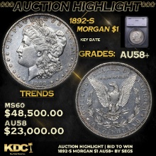 ***Auction Highlight*1892-s Morgan Dollar 1 Graded