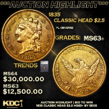 *Auction Highlight*1835 Classic Head Quarter Eagle