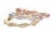 DECADENCE Sterling Silver Tricolor Wave Pave Stack Cubic Zirconia Ring size 6