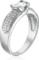 DECADENCE Sterling Silver mm Oval Channel Set Cubic Zirconia Ring size 9