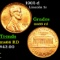 1962-d Lincoln Cent 1c Grades GEM+ Unc RD