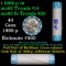 BU Shotgun Jefferson 5c roll, 1988-p 40 pcs Bank $2 Nickel Wrapper
