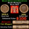 Lincoln Wheat Cent 1c Mixed Roll Orig Brandt McDonalds Wrapper, 1918-d end, 1890 Indian other end