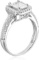 Decadence Sterling SIlver 5x7mm Emerald Pave  Ring Size 7
