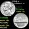 1954-p Jefferson Nickel 5c Grades Choice Unc+ 5fs