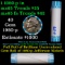 BU Shotgun Jefferson 5c roll, 1980-p 40 pcs Bank $2 Nickel Wrapper