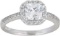 DECADENCE Sterling Silver mm Princess Cut Cubic Zirconia  size 9