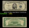 1953A $5 Blue Seal Silver Certificate Grades vf+