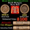 Lincoln Wheat Cent 1c Mixed Roll Orig Brandt McDonalds Wrapper, 1919-d end, 1890 Indian other end