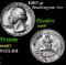 1967-p Washington Quarter 25c Grades GEM++ Unc