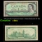 1967 Canada Cenetennial Issue 1 Dollar Banknote P# 84b Grades vf+
