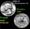 1981-d Washington Quarter 25c Grades GEM++ Unc