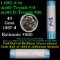 BU Shotgun Jefferson 5c roll, 1987-d 40 pcs Bank $2 Nickel Wrapper