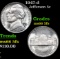 1947-d Jefferson Nickel 5c Grades GEM+ 5fs