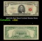 1963 $5 Red Seal United States Note Grades vf++