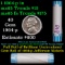 BU Shotgun Jefferson 5c roll, 1964-p 40 pcs Bank $2 Nickel Wrapper OBW