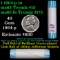 BU Shotgun Jefferson 5c roll, 1964-p 40 pcs Bank $2 Nickel Wrapper OBW