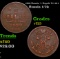 1899 Russia 1/2 Kopek Y# 48.1 Grades vf+