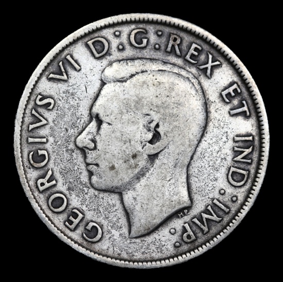 1939 Canada 1 Dollar Silver Canada Dollar KM# 38 1 Grades f+