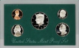 1998 United States Mint Proof Set 5 coins No Outer Box