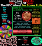 INSANITY The CRAZY Penny Wheel 1000’s won so far, WIN this 1979-d BU RED roll get 1-10 FREE