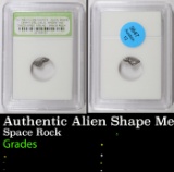 Authentic Alien Shape Meteorite Space Rock Campo Del Cielo Argentina, Discovered 1576 AD Graded By I