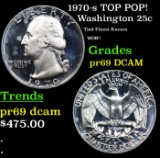 Proof 1970-s Washington Quarter TOP POP! 25c Graded pr69 DCAM BY SEGS