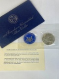 1972-s Silver Unc Eisenhower Dollar in Original Packaging with COA  