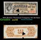 1943 Boston Terminal Company $17.50 Note Grades Choice AU/BU Slider