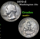 1970-d Washington Quarter 25c Grades GEM+ Unc
