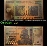 2008 100 Trillion Reserve Bank Of Zimbabwe Hyperinflation Note Grades CU