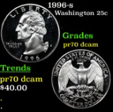 Proof 1996-s Washington Quarter 25c Grades GEM++ Proof Deep Cameo