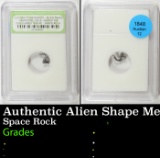 Authentic Alien Shape Meteorite Space Rock Campo Del Cielo Argentina, Discovered 1576 AD Graded By I