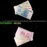 Lot of 10 2006-2008 Zimbabwe Hyperinflation Notes, Various Denominations