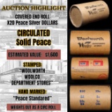 *EXCLUSIVE* x20 Peace Covered End Roll! Marked 