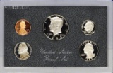 1983 United States Mint Proof Set 5 coins No Outer Box