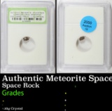 Authentic Meteorite Space Rock Campo Del Cielo Argentina, Discovered 1576 AD Graded By INB