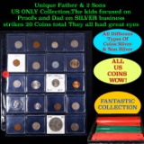 Unique Father & 2 Sons US ONLY Collection,The kids focused on Proofs and Dad on SILVER business stri