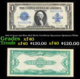 1923 $1 large size Blue Seal Silver Certificate Grades xf Signatures Speelman/White