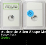 Authentic Alien Shape Meteorite Space Rock Campo Del Cielo Argentina, Discovered 1576 AD Graded By I