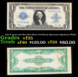 1923 $1 large size Blue Seal Silver Certificate Grades vf++ Signatures Speelman/White