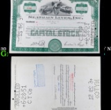 December 30 1949 Stock Certificate 'Seatrain Lines Inc' NJ, 50 Shares Grades