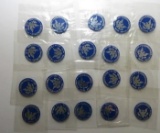 Lot of 13 Blue Ike Mint Set Tokens