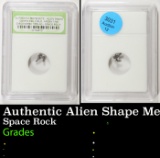 Authentic Alien Shape Meteorite Space Rock Campo Del Cielo Argentina, Discovered 1576 AD Graded By I