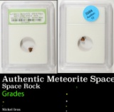 Authentic Meteorite Space Rock North West Africa, Sahara Desert Find Graded By INB