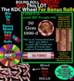 INSANITY The CRAZY Penny Wheel 1000’s won so far, WIN this 1996-d BU RED roll get 1-10 FREE