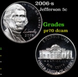 Proof 2006-s Jefferson Nickel 5c Grades GEM++ Proof Deep Cameo