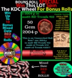 INSANITY The CRAZY Penny Wheel 1000’s won so far, WIN this 2004-p BU RED roll get 1-10 FREE