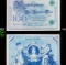 1908 (1918-1922 Reissue) Germany 100 Marks Banknote P# 34 Grades vf++