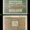 1920 Germany 10 Marks Banknote P# 67a Grades Choice AU